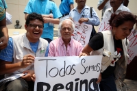 Viernes 3 de mayo del 2012. Protestan periodistas chiapanecos.