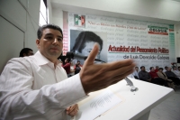 Miércoles 24 de febrero. Aspecto de la reunión de trabajo sostenida entre dirigentes priistas esta mañana.