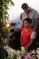 Miércoles 25 de abril del 2018. Tuxtla Gutiérrez. Dentro de los rituales dentro de los Usos y Costumbres de la Comunidad Zoque la ceremonia de La Pasada de Flor representa la obligación del servicio hacia las tradiciones en el tiempo que sea nombrado e