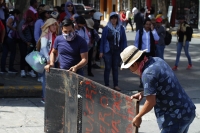 Martes 6 de noviembre del 2018. Tuxtla Gutiérrez. Continúan las protestas del magisterio chiapaneco este medio dí­a en la Avenida Central.