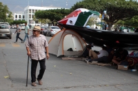 Jueves 13 de febrero del 2020. Tuxtla Gutiérrez. Continúan las protestas de maestros en el primer cuadro de la ciudad