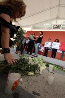 Lunes 14 de mayo del 2012.  Tuxtla Gutiérrez, Chiapas. Estudiantes y miembros de organizaciones sociales de Chiapas protestan en las ciudades de San Cristóbal de las Casas y en la capital de este estado por los femenicidios que han ocurrido en este estado