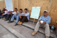 Lunes 7 de noviembre. Colonos de los Mezcalapas protestan en Tuxtla.