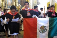 Martes 4 de septiembre del 2012. San Cristóbal de las Casas, Chiapas. Indígenas de las comunidades de los altos realizan una  peregrinación y jornada de oración dedicada a la libertad de maestro Alberto Patishtan y a las víctimas de quienes como los márti