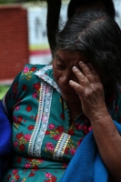 Lunes 2 de julio del 2012. Pueblo Nuevo, Chiapas. Familiares de los militantes del PRI muertos la víspera en Pueblo Nuevo Solistahuacan piden justicia por los hechos violentos durante las elecciones de este domingo.
