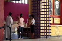 Domingo 2 de agosto del 2020. Tuxtla Gutiérrez. Menos de 50 personas avisten a la primera misa realizada durante la pandemia del #Covid en la Iglesia de Guadalupe, esta mañana en capital del estado de #Chiapas