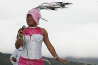 Miércoles 1 de diciembre. (especial 30 fotos). La comunidad lesbico, trans y gay de Chiapas participa en la marcha organizada por las ONG´s y grupos de ayuda y de derechos humanos durante la celebración mundial de la Lucha Contra el VIH-SIDA por la avenid