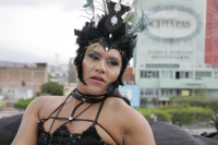 Miércoles 1 de diciembre. (especial 30 fotos). La comunidad lesbico, trans y gay de Chiapas participa en la marcha organizada por las ONG´s y grupos de ayuda y de derechos humanos durante la celebración mundial de la Lucha Contra el VIH-SIDA por la avenid