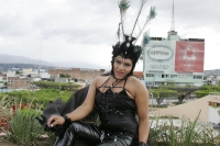 Miércoles 1 de diciembre. (especial 30 fotos). La comunidad lesbico, trans y gay de Chiapas participa en la marcha organizada por las ONG´s y grupos de ayuda y de derechos humanos durante la celebración mundial de la Lucha Contra el VIH-SIDA por la avenid