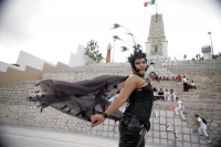 Miércoles 1 de diciembre. (especial 30 fotos). La comunidad lesbico, trans y gay de Chiapas participa en la marcha organizada por las ONG´s y grupos de ayuda y de derechos humanos durante la celebración mundial de la Lucha Contra el VIH-SIDA por la avenid