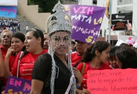 Miércoles 1 de diciembre. (especial 30 fotos). La comunidad lesbico, trans y gay de Chiapas participa en la marcha organizada por las ONG´s y grupos de ayuda y de derechos humanos durante la celebración mundial de la Lucha Contra el VIH-SIDA por la avenid Miércoles 1 de diciembre. (especial 30 fotos). La comunidad lesbico, trans y gay de Chiapas participa en la marcha organizada por las ONG´s y grupos de ayuda y de derechos humanos durante la celebración mundial de la Lucha Contra el VIH-SIDA por la avenid