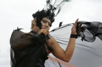 Miércoles 1 de diciembre. (especial 30 fotos). La comunidad lesbico, trans y gay de Chiapas participa en la marcha organizada por las ONG´s y grupos de ayuda y de derechos humanos durante la celebración mundial de la Lucha Contra el VIH-SIDA por la avenid