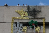 Lunes 7 de octubre del 2020. Tuxtla Gutiérrez. Destrozos y vehículos incendiados durante las manifestaciones por plaza y matriculas matricula en escuelas normales de Chiapas