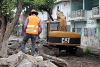 Domingo 2 de junio del 2019. Tuxtla Gutiérrez. Los trabajos del drenaje en la 15 oriente y primera norte