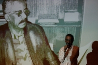 Ramón Córdoba, editor de Libros Alfagüara, durante su presentación en el auditorio del Centro cultural Jaime Sabines de Tuxtla Gutiérrez, durante el Día del Libro y el Derecho de Autor.
