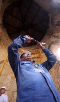 Martes 29 de noviembre del 2016. Chiapa de Corzo. El templo de San Sebastián construido en el siglo XVII revela su importancia durante el proceso histórico de esta ciudad y del estado de Chiapas durante su rehabilitación la cual se encuentra en su segunda