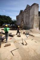 Martes 29 de noviembre del 2016. Chiapa de Corzo. El templo de San Sebastián construido en el siglo XVII revela su importancia durante el proceso histórico de esta ciudad y del estado de Chiapas durante su rehabilitación la cual se encuentra en su segunda