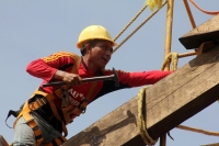 Martes 29 de noviembre del 2016. Chiapa de Corzo. El templo de San Sebastián construido en el siglo XVII revela su importancia durante el proceso histórico de esta ciudad y del estado de Chiapas durante su rehabilitación la cual se encuentra en su segunda
