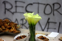 Jueves 4 de diciembre del 2014. Tuxtla Gutiérrez. Carlos Eugenio Ruiz Hernández dentro de la polémica asume esta mañana la rectoría de la Universidad.
