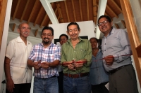 Sábado 10 de junio del 2017. Tuxtla Gutiérrez. Retratos. Durante la presentación de Pepe Reveles y  la inauguración de caricaturas dentro del aniversario del proyecto Código Sur de Sergio Melgar.