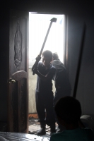 Miércoles 27 de junio del 2012. Pueblo Nuevo Solistahuacan, Chiapas.Habitantes de comunidad Rincón Chamula protagonizaron la víspera de este día un enfrentamiento dejando como saldo 6 casa 7 8 vehículos incendiados; provocados por un accidente entre una c