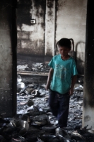 Miércoles 27 de junio del 2012. Pueblo Nuevo Solistahuacan, Chiapas.Habitantes de comunidad Rincón Chamula protagonizaron la víspera de este día un enfrentamiento dejando como saldo 6 casa 7 8 vehículos incendiados; provocados por un accidente entre una c