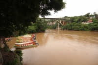 Jueves 9 de agosto del 2012. Chiapa de Corzo, Chiapas. La Capitanía de Puerto instruyo a los prestadores de servicios turísticos dentro del cauce del Cañón del Sumidero a que no usen las embarcaciones hasta nuevo aviso