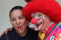 Martes 12 de mayo del 2015. Tuxtla Gutiérrez. Elementos de la PFP en Chiapas, visitan a los niños del Hospital Pediátrico de Chiapas llevándoles el festival de la risa en estas instalaciones del Centro de Médico de Alta Especialidad. Martes 12 de mayo del 2015. Tuxtla Gutiérrez. Elementos de la PFP en Chiapas, visitan a los niños del Hospital Pediátrico de Chiapas llevándoles el festival de la risa en estas instalaciones del Centro de Médico de Alta Especialidad.