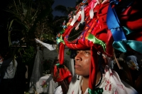Miércoles 2 de febrero. Las celebraciones del día de la Virgen de Candelaria se celebran con danzas tradicionales donde los pertenecientes a la Cofradía de la Etnia Zoque presentan las danzas de la Casita y la Robadera en el atrio de la iglesia de este lu