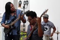 Sábado 17 de junio del 2017. Tuxtla Gutiérrez. Lo jóvenes talentos de la música chiapaneca durante la Muestra Gastronómica y de Arte que inicia este medio día en el Museo de la Ciudad