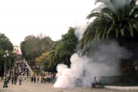 Martes 1 de diciembre del 2020. San Cristóbal de las Casas. Rompimiento de Cuetes en la Iglesia de Guadalupe