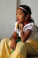 Miércoles 1 de febrero del 2017. San Fernando, Chiapas. La danza de Las Candelarias. Las mujeres y jóvenes de la comunidad visten el traje tradicional Zoque acompañado de un sombrero charro para bailar en las fiestas patronales de la virgen de la Candelar Miércoles 1 de febrero del 2017. San Fernando, Chiapas. La danza de Las Candelarias. Las mujeres y jóvenes de la comunidad visten el traje tradicional Zoque acompañado de un sombrero charro para bailar en las fiestas patronales de la virgen de la Candelar