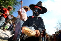 Lunes 7 de marzo. Los Danzantes del Carnaval Zoque en la comunidad San Fernando interpretan la lucha entre los personajes conocidos como El Monito y El Tigre. Esta localidad se ubica a 20 minutos sobre la carretera de Tuxtla Gutiérrez hacia la zona  de Lo