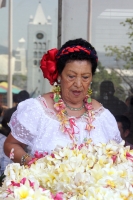 Viernes 25 de abril del 2014. Tuxtla Gutiérrez. La Flor de Mayo es la protagonista de las festividades patronales de San Marcos en la capital del estado de Chiapas, donde La Ensarta y la procesión a la usanza de los indígenas Zoques lleva a punto culminan