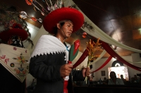 Viernes 17 de agosto del 2018. Tuxtla Gutiérrez. La Danza de San Roque o Jatararoque Etzé. La comunidad zoque lleva a cabo el recorrido del Baile de los cuatro Patrones de la ciudad San Jacinto, Santo Domingo, San Bartolomé y San Roque durante las fest