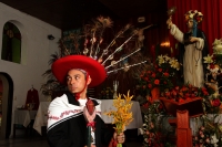 Viernes 17 de agosto del 2018. Tuxtla Gutiérrez. La Danza de San Roque o Jatararoque Etzé. La comunidad zoque lleva a cabo el recorrido del Baile de los cuatro Patrones de la ciudad San Jacinto, Santo Domingo, San Bartolomé y San Roque durante las fest