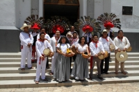 Jueves 16 de agosto del 2018. Tuxtla Gutiérrez. La Danza de San Roque o Jatararoque Etzé. La comunidad zoque lleva a cabo el recorrido del Baile de los cuatro Patrones de San Jacinto, Santo Domingo, San Bartolomé y San Roque durante las festividades de