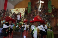 Miércoles 16 de agosto del 2017. Tuxtla Gutiérrez. Los grupos de danzantes tradicionales de la comunidad Zoque celebran los festejos del Santo Patrono del Barrio de San Roque bailando con la música del carrizo y tambor recorriendo las calles de la ciudad 