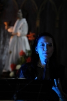 Sábado 6 de diciembre del 2013. Chiapa de Corzo. La mesosoprano Blanca Ruth Esponda realiza un delicioso recorrido por la música clásica dentro del Festival De San Sebastián que se realiza en las diferentes iglesias y plazuelas de la  colonia ciudad riber