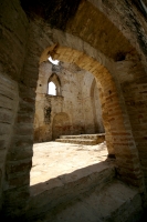 Arcos, muros y pisos están totalmente terminados dentro de las obras de remodelación de la iglesia y atrio de San Sebastian en Chiapa de Corzo, donde los habitantes esperan con alegría que puedan iniciarse las actividades culturales de este lugar históric