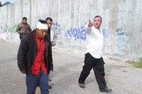 Sábado 20 de octubre del 2012. San Cristóbal de las Casas, Chiapas. Elementos de las corporaciones policiacas intentaron desalojar el predio Ellar en las afueras de esta ciudad. El saldo fue de varios policías lastimados y la burla de los indígenas tsotsi