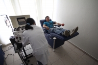 Jueves 14 de junio del 2012. Tuxtla Gutiérrez, Chiapas. El banco de sangre Domingo Rodríguez Chanona celebra esta mañana el día mundial Del Donante de Sangre.