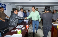 Jueves 11 de junio del 2015. Tuxtla Gutiérrez. Los candidatos ganadores de la representación federal reciben este medio día la constancia de mayoría en las instalaciones del INE en Chiapas