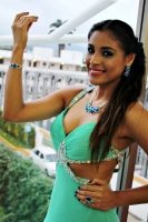 Miércoles 10 de septiembre del 2014. Tuxtla Gutiérrez. Presentación de las bellas modelos durante la pasarela de modas (Cristian Lay) esta tarde en un conocido hotel del poniente de la ciudad.