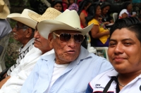 Domingo 5 de agosto del 2018. Tuxtla Gutiérrez. La comunidad tradicionalista realiza la procesión de las Ví­rgenes de Copoya dentro de la cultura Zoque al paraje El Capulí­n donde se llevan a cabo los ritos propiciatorios de lluvia propios del mes de Ag