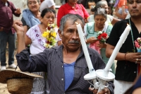 Domingo 5 de agosto del 2018. Tuxtla Gutiérrez. La comunidad tradicionalista realiza la procesión de las VÃÂrgenes de Copoya dentro de la cultura Zoque al paraje El CapulÃÂn donde se llevan a cabo los ritos propiciatorios de lluvia propios del mes de Ag Domingo 5 de agosto del 2018. Tuxtla Gutiérrez. La comunidad tradicionalista realiza la procesión de las VÃÂrgenes de Copoya dentro de la cultura Zoque al paraje El CapulÃÂn donde se llevan a cabo los ritos propiciatorios de lluvia propios del mes de Ag