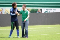 Miércoles 8 de octubre del 2014. Tuxtla Gutiérrez. Aspectos del entrenamiento de la selección nacional de México interrumpida pos sus visitantes.