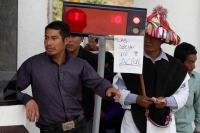 Jueves 19 de marzo del 2015. Chiapa de Corzo. Los Sembradores de la Paz se presentan como el nuevo Concejo de Pacificación al interior de la Sociedad Civil Las Abejas, quienes replantean su estructura social y de acciones al tomar la caseta de cobro de la