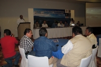 Viernes 17 de agosto del 2012. Tuxtla Gutiérrez, Chiapas. Durante la sesión de la Asamblea General de Usuarios del Consejo de Cuenca de los Ríos Grijalva y Usumacinta