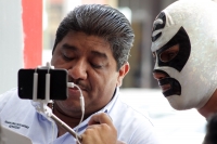 Viernes 16 de junio del 2017. Tuxtla Gutiérrez. Sindicatos y transportistas se suman a la defensa del periodista Bautista Ibarias y en contra de la diputada del PRI María de Jesús Olvera.